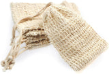 MIFASOO 5 Pack Natural Sisal Soap Saver Bag Zero Waste Mesh Bar Soap Loofah Holder Pouch for Shower