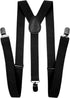 Suspenders for Women and Men | Elastic, Adjustable, Y-Back | Pant Clips, Tuxedo Braces