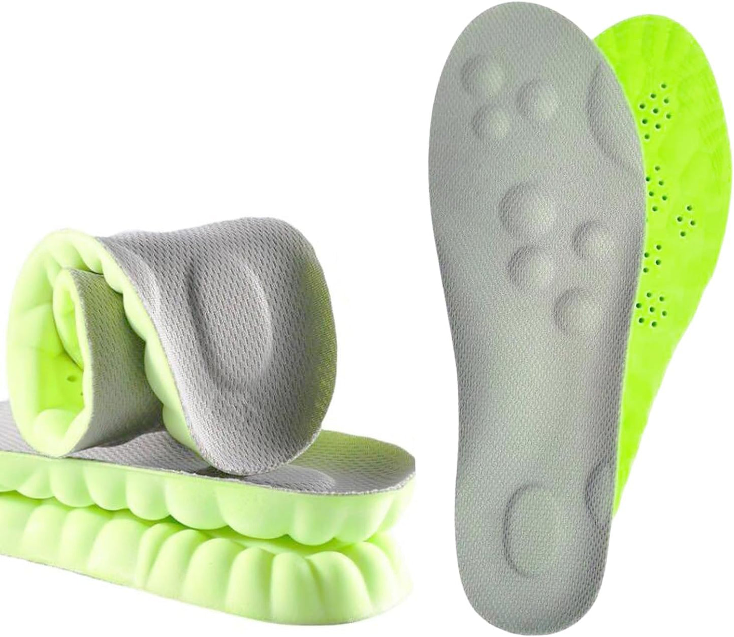 sneaker insoles memory foam replacement insoles with Excellent Shock Absorption and Cushioning for Men and Women Comfortable Feet Relief Insoles (Men US 7.5-10 Women US 8-11, 1 pair)
