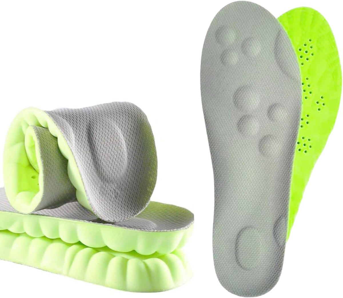 sneaker insoles memory foam replacement insoles with Excellent Shock Absorption and Cushioning for Men and Women Comfortable Feet Relief Insoles (Men US 7.5-10 Women US 8-11, 1 pair)