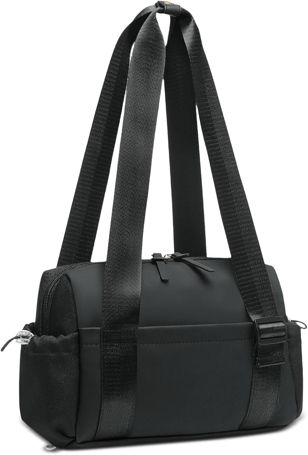 Mini Gym Tote Bag for Women Girls, Cute Fitness Gym Bag W/Wet Compartment Waterproof for Yoga Travel Workout Sport Bag, Black