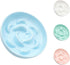 Ceramic Cat Slow Feeder Bowl - Pastel Series Cat Plate for Dry and Wet Food - Cute Maze Feeder Dish for Healthy Eating - Dishwasher Safe - 6.3&