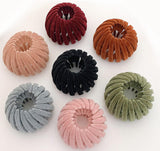 7PCS Bird Nest Magic Hair Clip, Lazy Birds Nest Plate Hairpin for Women and Girls Velvet Fabric, Anti-Skid Design, Compatible with Thin and Thick Hair