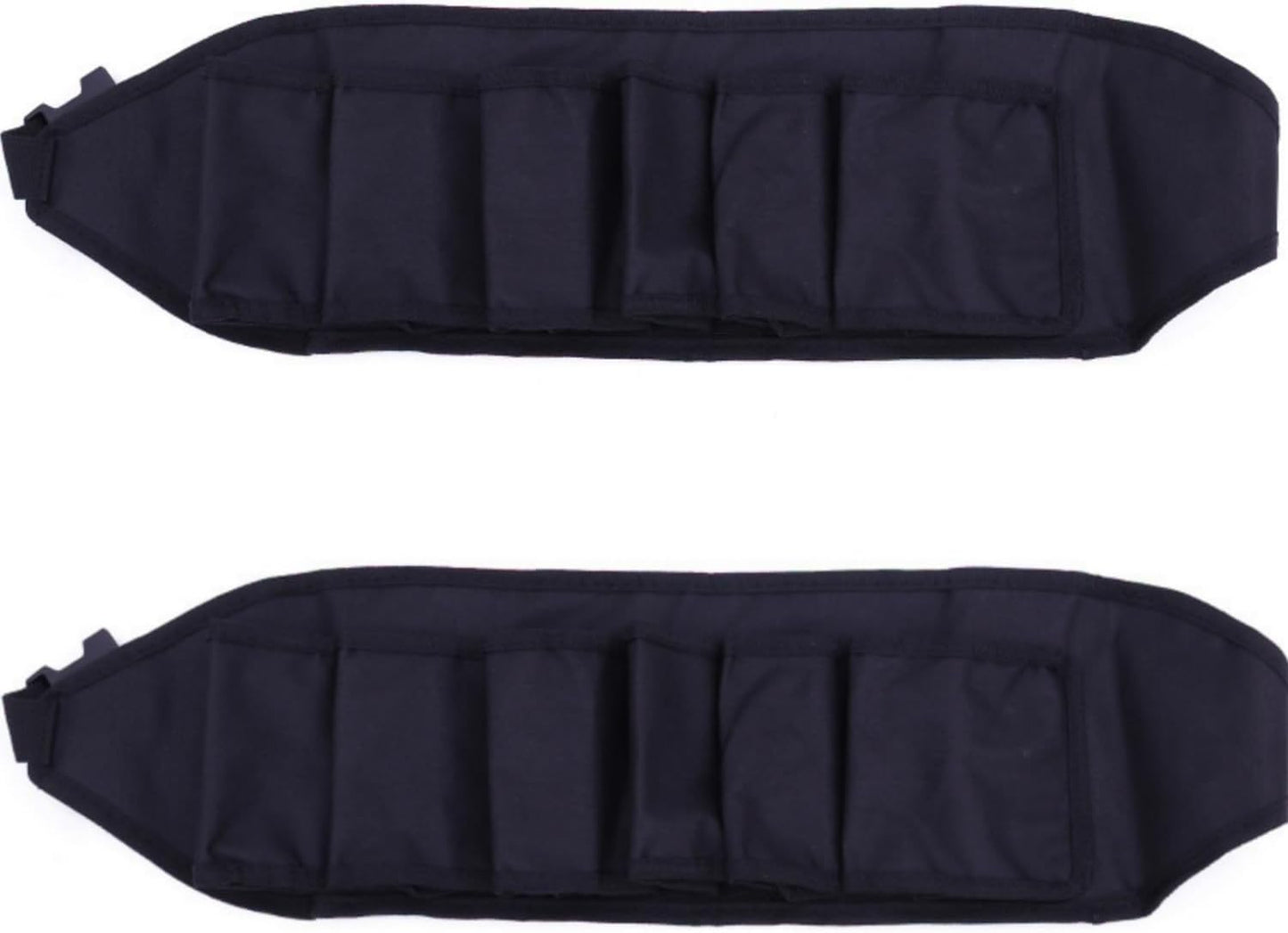 Beer Belt, Holds 6 Cans Beer Portable Bottle Waist Beer Belts for Beer Drinks Soda Can Bottles Beverage for Ouddoor Mountaineering,Camping,Hiking,Outdoor Party,Picnics etc. (Black 2pcs)