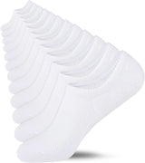 No Show Socks Womens Cotton Low Cut Non Slip Casual Socks Invisible Flat Boat Liner Socks (6/9 Pairs)