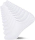 No Show Socks Womens Cotton Low Cut Non Slip Casual Socks Invisible Flat Boat Liner Socks (6/9 Pairs)