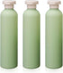 3Pcs 8.8oz Flip Top Squeeze Bottles,Reusable and Refillable Leak Proof Travel Bottles,For Lotions,Facial Creams,Shampoos,Hair Conditioner (Green)