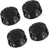 Electric Guitar Volume Knobs, 4-Pack, Acrylic Coarse Spline, Black, Compatible with Epiphone Les Paul SG