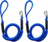 Boat Bungee Dock Lines Boat Marine Rope, Jet Ski Dock, Boating Seadoo Pontoon Waverunner Accessories (Blue, 2 Pcs with Buckles)