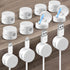 Magnetic Cable Clips 12-Pack – Cord Holders for Desk, Car, Wall & Office – Organizer for Phone Charging Cables, USB Wires & Headphone Cords – White