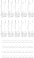 10 PCS Tomato Roller Hooks with String & 40 Clips, 49.2FT Twine Tomato Trellis Kit - Climbing Support for Tomato, Flower Vine, Greenhouse, Home Gardening (10 PCS)