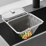 Kitchen Sink Strainer with Net 100Pcs, Large Opening Sink Strainer Rack, Foldable Rag Rack, Strong Load-Bearing Kitchen Food Catcher Filter, for Kitchen Sink Leftover Garbage Food