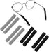 4 Pairs Soft Cotton Glasses Ear Grips – Anti-Slip, Pain Relief Ear Cushions for All-Day Wear | Universal Fit for Reading/Sunglasses/Sport, Lightweight & Washable