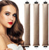 Heatless Hair Curler Set, 3 Pcs Hair Curlers No Heat, Heatless Overnight Blowout Rods with Hook for Hair Styling Tools Women Long Hair Rollers(Kahki)
