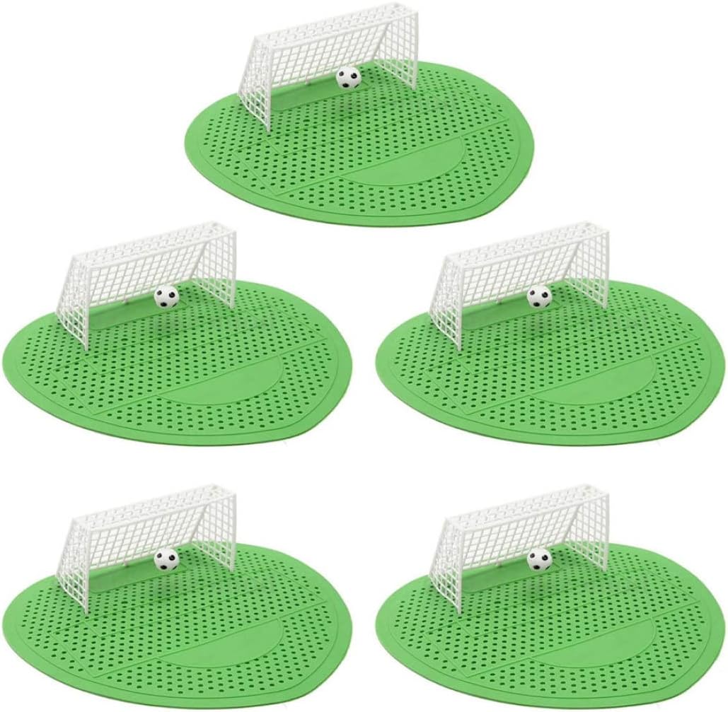 Urinal Screen Anti Odor Football Male Toilet Cleaner Splash Guards Soccer Goal Filter Mats Green 5PCS Urinal Screen Urinal mats Urinal Sieve Football Male Toilet Cleaner Soccer Goal Filter Mat