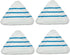 4PCS Washable Microfiber Steam Mop Pads, Replacement Floor Cloths for Steam Cleaners, Reusable Cleaning Pads for Hardwood, Tile & Laminate