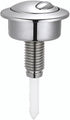Top Push Button for Toilet Compatible with 49 Flush Valve Durable Replacement Part for Efficient Flushing Ideal for Home Office Commercial Use (Electroplated Silver Plating)