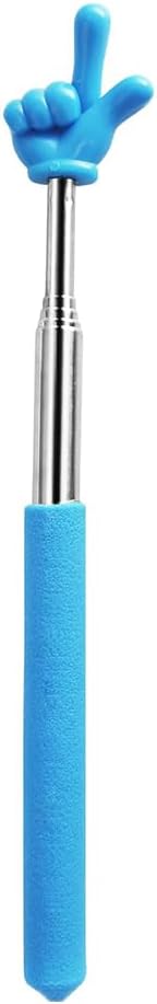 Retractable Reading Pointer Stick for Kids Teachers extendable lightweight durable Teaching tool for classroom presentations perfect for reading guidance Instruction (blue)