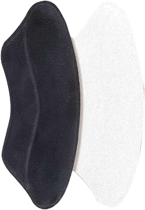 Soft Sponge Heel Inserts for Pain Relief Breathable Sponge Heel Pads for All-Day Comfort Non-Slip Sponge Heel Pads for Enhanced Fit Versatile Heel Pads for Men and Women (Black)