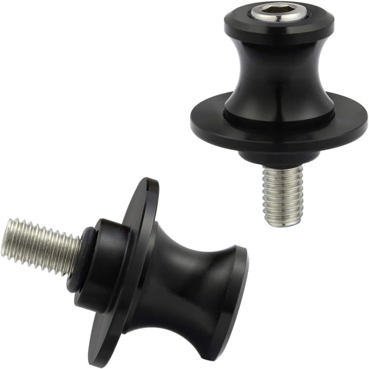 2 PCS Swing Arm Spool, 8/10mm Motorcycle CNC Rear Stand, Swing Arm Spool Sliders Stand Swing arm Bobbins Compatible for Ducati Triumph Honda Kawasaki BMW Suzuki (8MM)