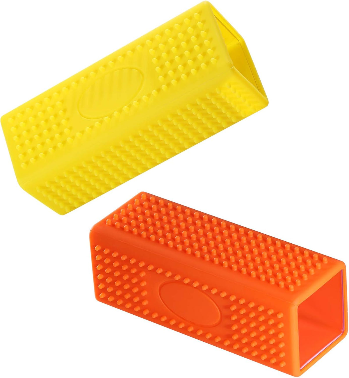 2-Pack Pet Dog Cat Hair Remover for Cars Furniture Carpet Block Roller Sofa Hollow Rubber Cleaner Brush