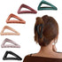 Hair Claw Clips Girls Women Nonslip French Matte Claw Clip for Thin Hair Curly Straight Long Hair - 6 Packs / Set