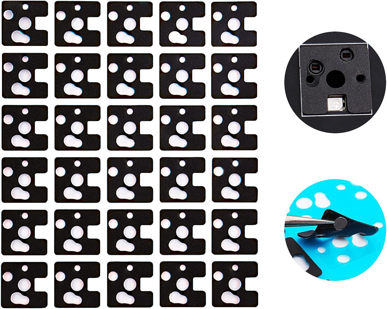Mechanical Keyboard Switch Pads 120 Pcs Hot-Swappable Keyboard Switches Muffler Pad Anti-Static Eva Material for Mechanical Keyboard
