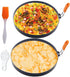 Large 2 Packs 8" Omelette Ring for Griddle,Stainless Steel 8 Inch Griddle Omelet Rings,Non-Stick Pancake Egg Ring Round Omelette Rings Omelet Mold Muffin Mold Silicone Handle