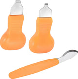 3pcs Watch Back Case Remover Tool Kit ，2 in 1 Watch Back Case Cover Opener Knife & Watch Battery Change Remover Replacement for Watchmakers Repair Tool Fix Tool Set. (Orange color)