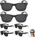 6 Pcs Pinhole Sunglasses, Black Plastic Vision Training Glasses for Men and Women, Full Frame Pinhole Occluder Glasses for Eye Exercise and Vision Improvement