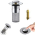 2Pcs Stainless Steel Floor Drain Filter,Bathroom Sink Stopper Hair Catcher with Removable Stainless Steel Filter Basket Hair Catcher,Isolate Odor Pop Up Sink Drain (1pcs)