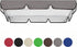 Porch Swing Canopy, Outdoor Swing Cover Replacement Canopy, Swing Canopy Cover Replacement 420D, Top for Porch Patio Garden Pool Seat(Grey,65x45x6inch)