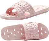 Quick Drying Shower Slippers non-slip Bathroom Slippers Drain Holes Shower Shoes for Women and Men Dorm pool gym