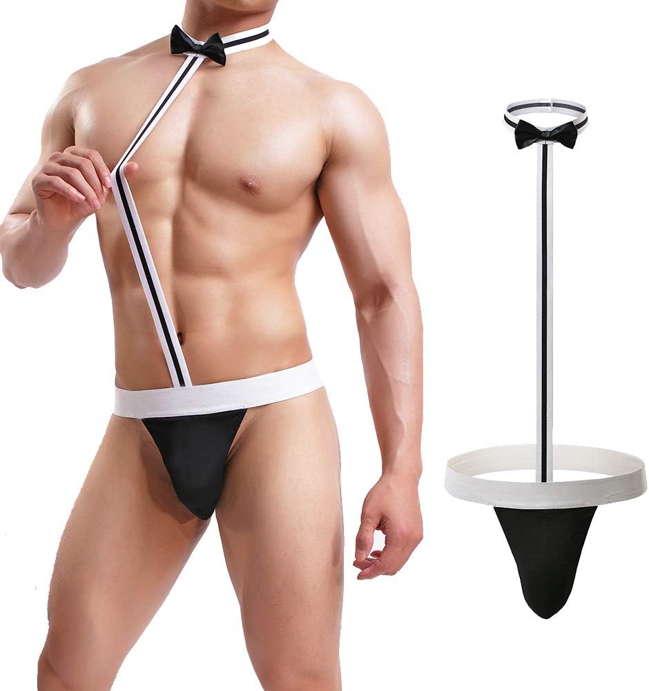 Men's Sexy Mankini Costume Suspender Swimsuit Swimwear Thong Underwear