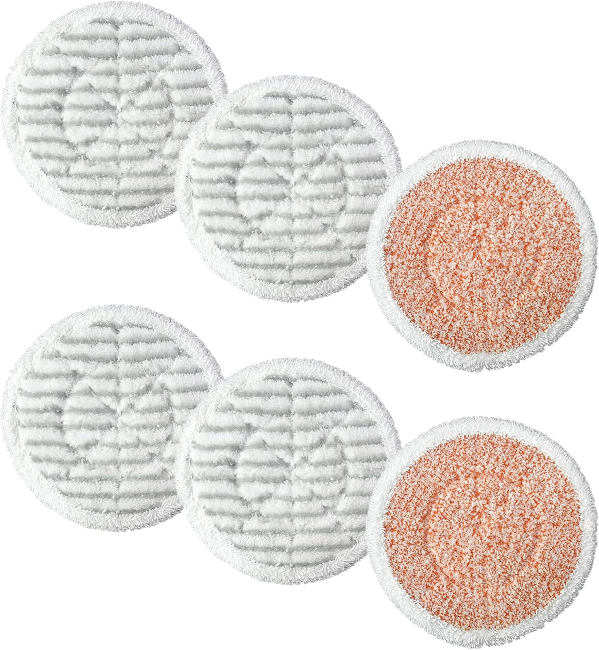 6 Pack Upgraded S7000 Pads Replacement Steam Mop Pads Compatible with Shark S7000AMZ S7001 S7001TGT S7000 Series Mop Pads, Steam & Scrub All-in-One Hard Floor Steam Mop