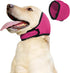 Waterproof Dog Ear Covers for Grooming, Bathing,Swimming, Pet Calming Hoodie Dog Ear Muffs Noise Protection for Blow Drying Sleep Help Headband (Pink，M)