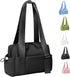 Mini Gym Bag for Women, Small Duffle Bag with Wet Compartment, Lightweight Waterproof Cute Tote for Girls Workout Sport Travel (Black)