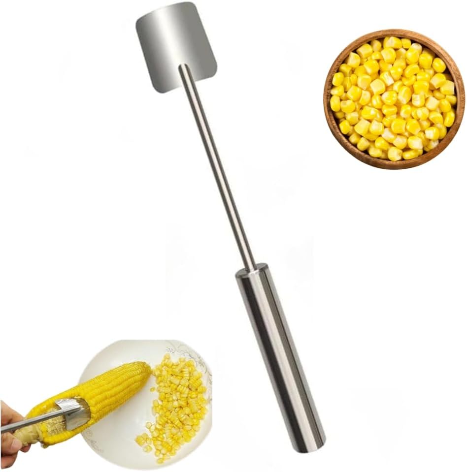 Corn Peeler and Cob Remover Tool, Fast and Safe Kitchen Utensil, Easy Clean Design