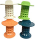 New Handle Bathroom Drain Hair Catcher Bath Stopper Plug Sink Strainer Filter Sewer Dredge Device Shower Hair Stopper (Pack of 4) Green-Blue-White-Orange 1.5 inch to 1.75 inch