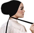 Women Under Scarf Hat Hijab Cap Islamic Muslim Under Scarf Hijab Cap with Tie-Back Closure