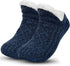 Unisex Fluffy Fuzzy Warm Slipper Socks for Men Women, Thick Fleece Lined Non-Slip Socks Indoor Floor