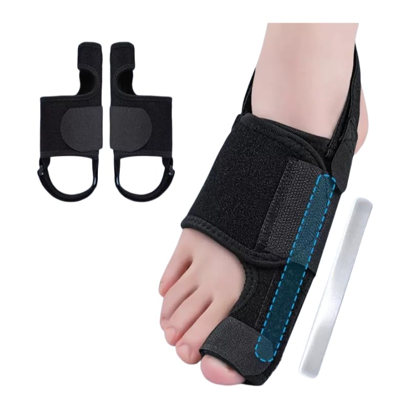 Recovist Bunion Brace - Adjustable Orthopedic Splint for Hallux Valgus Correction & Pain Relief, Day & Night Wear Support for Men & Women (2PC)
