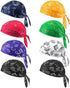 8Pcs Do Rag Skull Cap Bandana Hat Doo Rags Beanie Cooling Sweat Wicking Head Wraps Cycling Helmet Liner