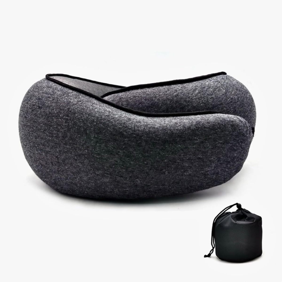 Travel Memory U-Shaped Pillow, Soft Skin-Friendly Cotton Fabric, All-Round, Portable Easy Storage, Ideal for Air Travel Business Trips Naps, Cervical Care, Removable Washable Cover