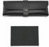 Glasses Case and Glasses Cloth, Simple Black Leather Case with Matching Cleaning Cloth, Portable Practical Item for Lens Cleanliness and Safety