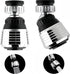 2PCS 360 Degree Swivel Faucet Aerator Deluxe Water Saving Faucet Sprayer Water Saving Bubbler Pressurized Faucet Filter Kitchen Accessories (360 Degree, Count, 2)