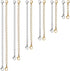 12 PCS Necklace Extenders - Stainless Steel Necklace Extension Chain for Jewelry, Bracelets & Anklets (6 Gold & 6 Silver, 1"-6" Lengths)