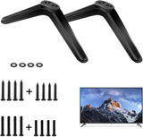 TV Base Stand, TV Legs for TCL Roku TV Stand Legs, ABS TV Legs with Screws and Instruction, TV Stand Legs Replacement for Most Smart TV(Black)