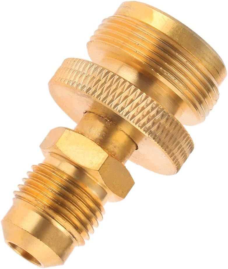 1Pcs 1lb Propane Tank Cansiter Regulator Adapter Convert to 3/8 Male Flare Portable Brass Camping Grill Stove Parts Gas Connector (1Pcs 3/8 Male Flare Adapter)