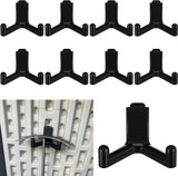 10 Pcs Tool Hook for Shed Accessories, Plastic ABS Tool Hooks Compatible with Lifetime Shed 60305 60118 60127 60138 60141 Etc Not Work on Any Sheds with Horizontal Siding (Black)